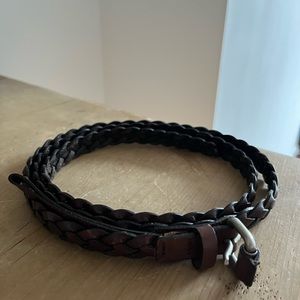 Club Monaco braided leather belt